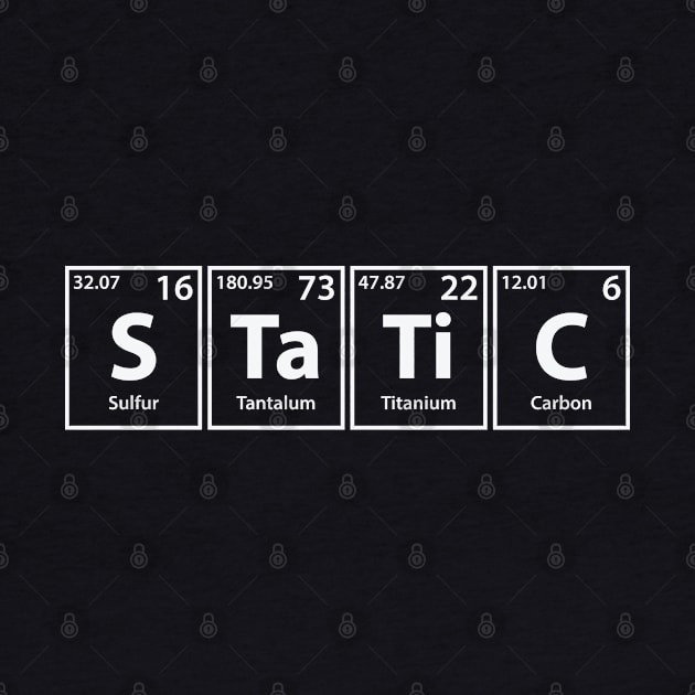 Static (S-Ta-Ti-C) Periodic Elements Spelling by cerebrands